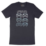 Check Out My Six Pack Video Game Version - Mens & Ladies T-Shirt Short Sleeve Tee - Deep Navy
