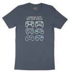 Check Out My Six Pack Video Game Version - Mens & Ladies T-Shirt Toddler Short Sleeve Tee - Heather Navy