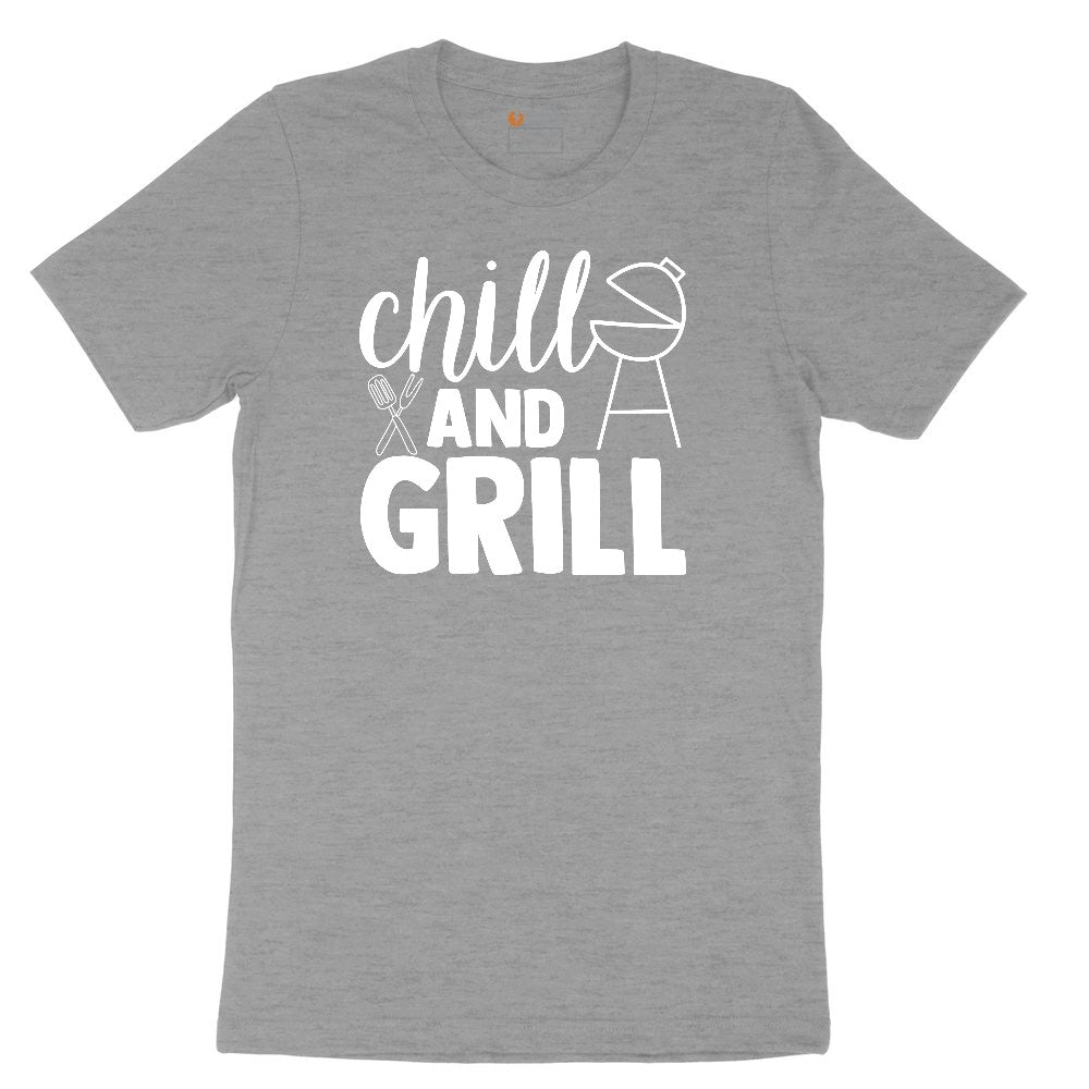 Chill and Grill Ladies Short Sleeve Tee - Granite Heather
