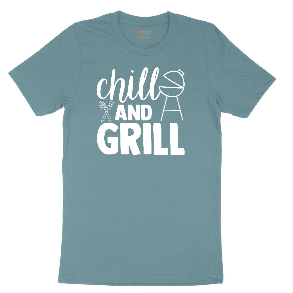 Chill and Grill Ladies Short Sleeve Tee - Surf Blackout