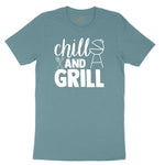 Chill and Grill Ladies Short Sleeve Tee - Surf Blackout
