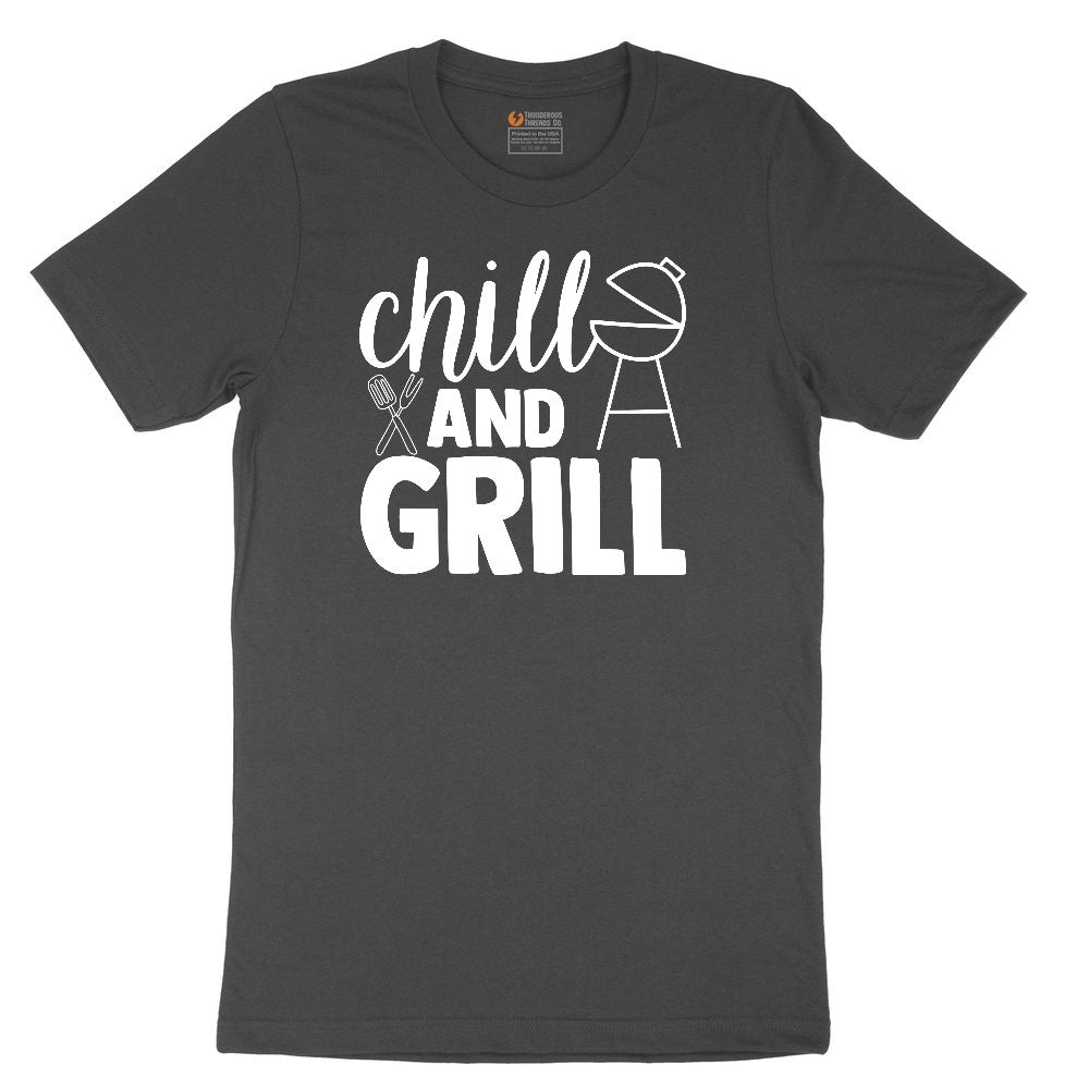 Chill and Grill Ladies Short Sleeve Tee - Vintage Smoke