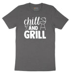 Chill and Grill Short Sleeve Tee - Dark Heather Grey