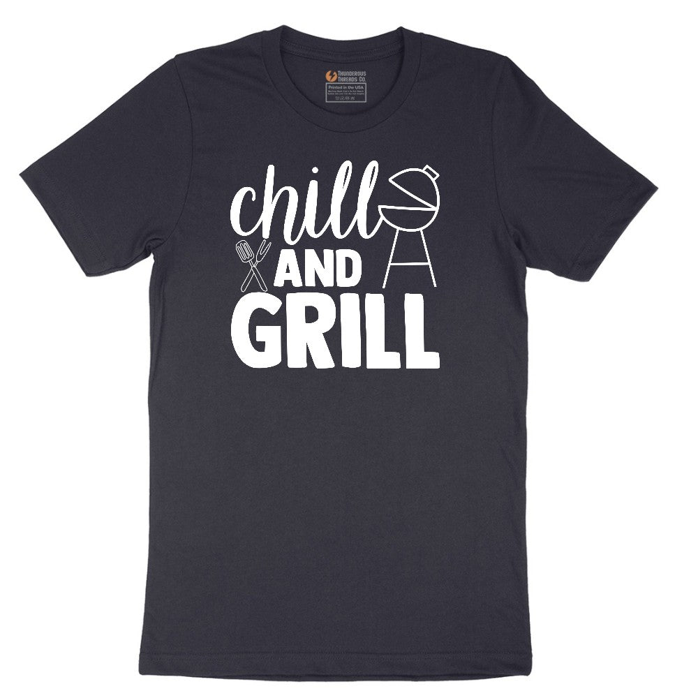 Chill and Grill Short Sleeve Tee - Deep Navy