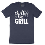 Chill and Grill Short Sleeve Tee - Heather Navy
