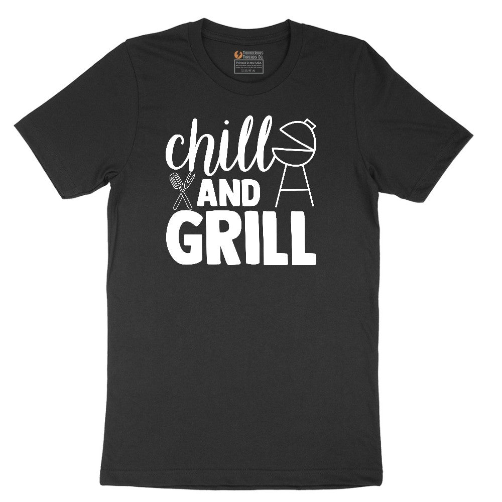 Chill and Grill Short Sleeve Tee - Jet Black
