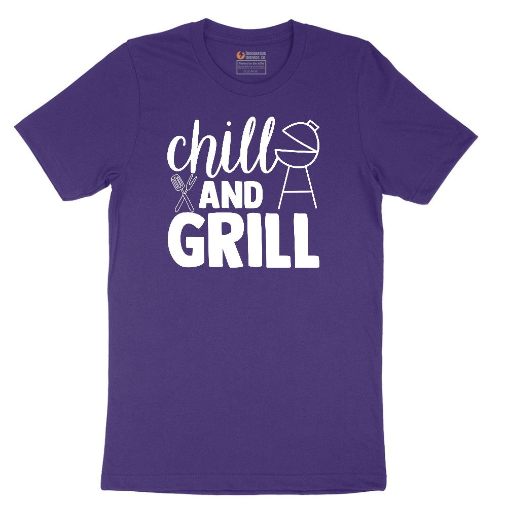 Chill and Grill Short Sleeve Tee - Team Purple