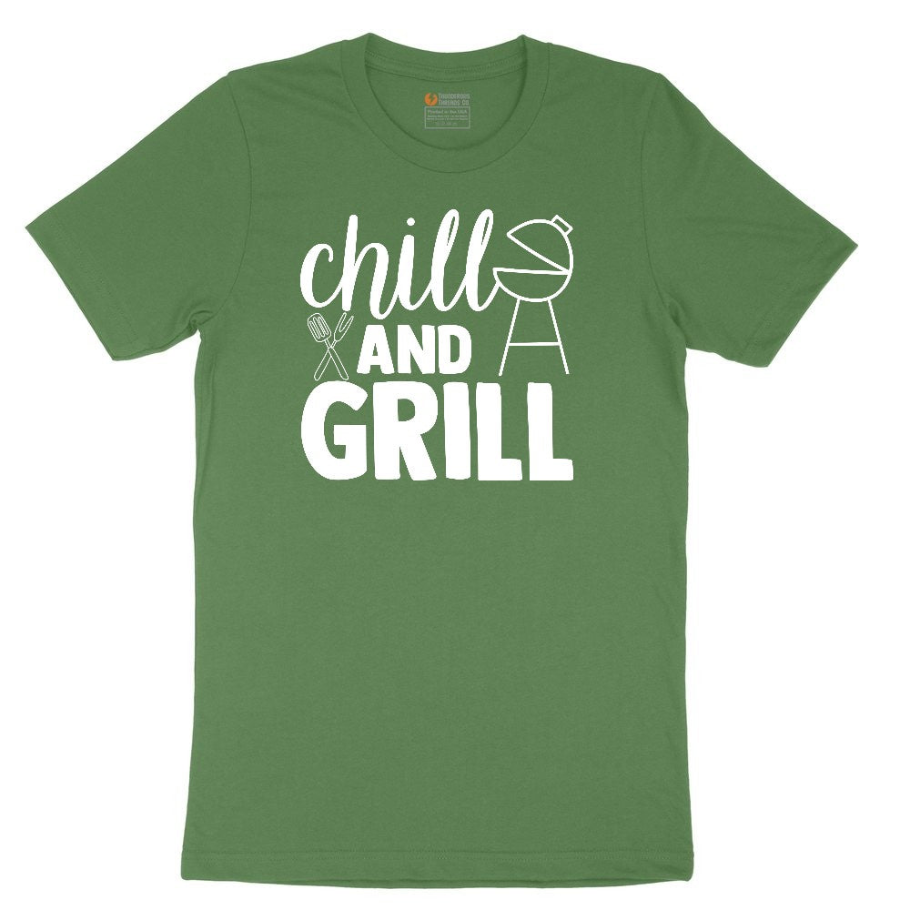 Chill and Grill Toddler Short Sleeve Tee - Athletic Kelly