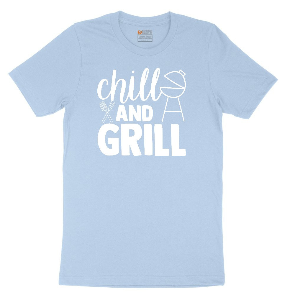 Chill and Grill Youth Short Sleeve Tee - Light Blue