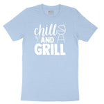 Chill and Grill Youth Short Sleeve Tee - Light Blue