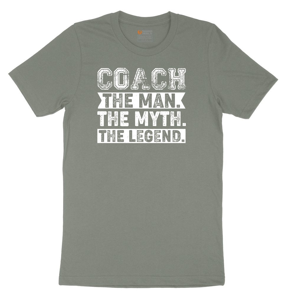 Coach The Man The Myth The Legend Ladies Short Sleeve Tee - Bamboo Blackout
