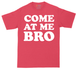Come At Me Bro tall t-shirt for men in Heather Red