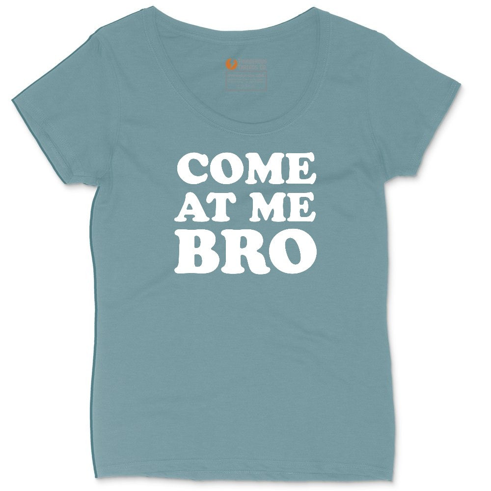 Come At Me Ladies Curvy Tee - Surf Blackout