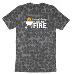 Come On Mommy Light My Fire Ladies Short Sleeve Tee - Black Leopard