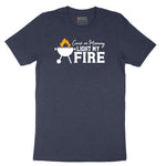 Come On Mommy Light My Fire Short Sleeve Tee - Heather Navy