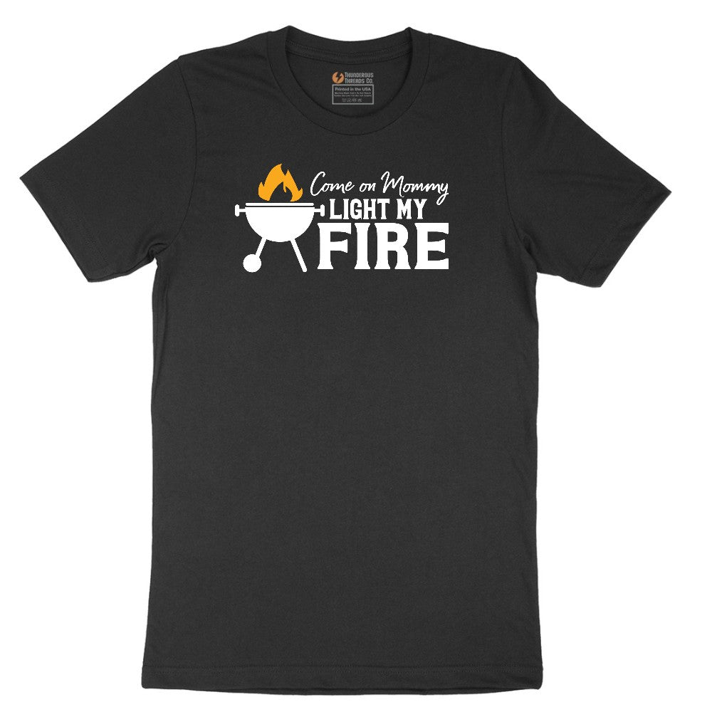 Come On Mommy Light My Fire Short Sleeve Tee - Jet Black