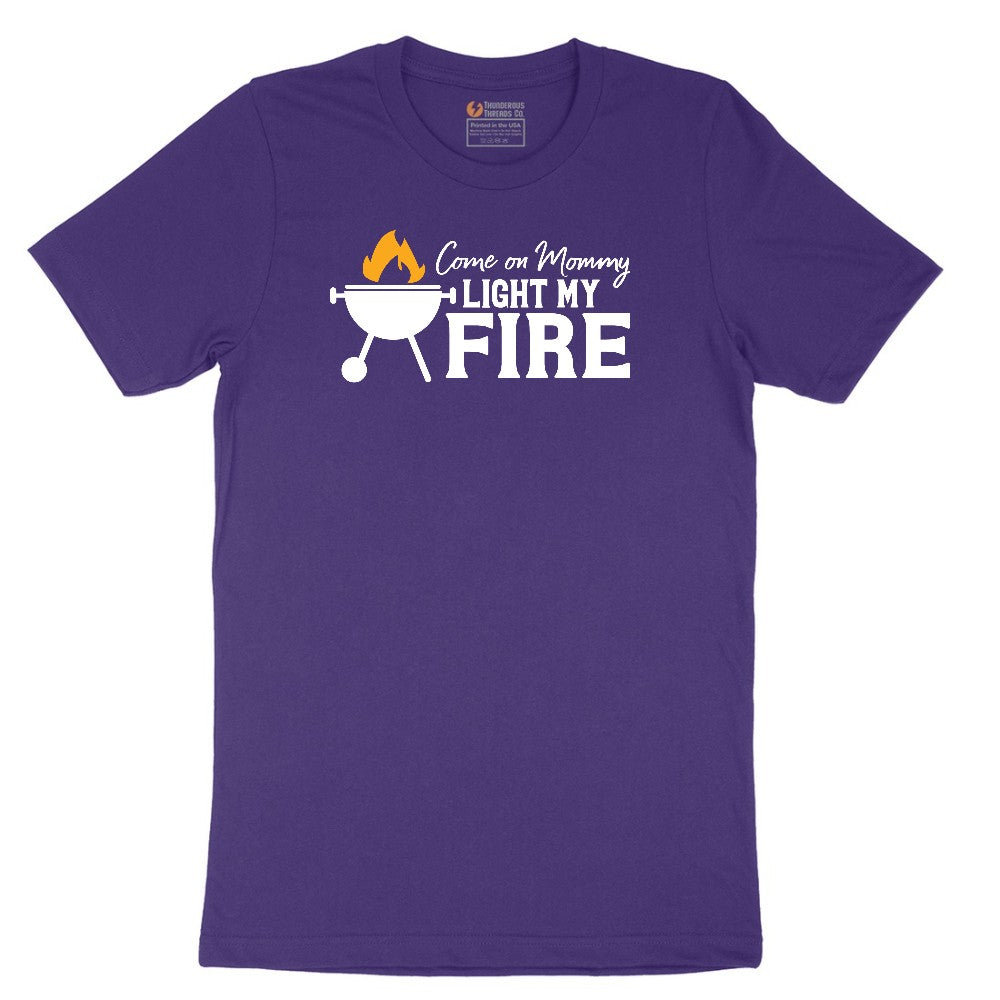 Come On Mommy Light My Fire Short Sleeve Tee - Team Purple