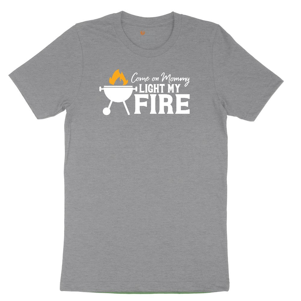 Come On Mommy Light My Fire Toddler Short Sleeve Tee - Athletic Heather