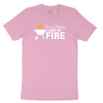 Come On Mommy Light My Fire Toddler Short Sleeve Tee - Candy Pink