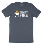 Come On Mommy Light My Fire Toddler Short Sleeve Tee - Heather Navy