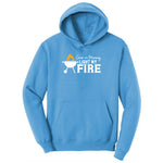 Come On Mommy Light My Fire Youth Hoodie - Aquatic Blue