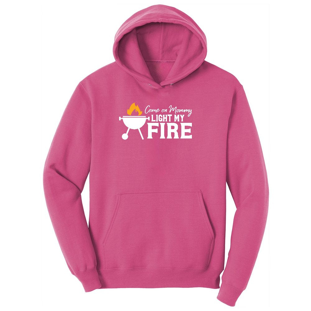Come On Mommy Light My Fire Youth Hoodie - Sangria