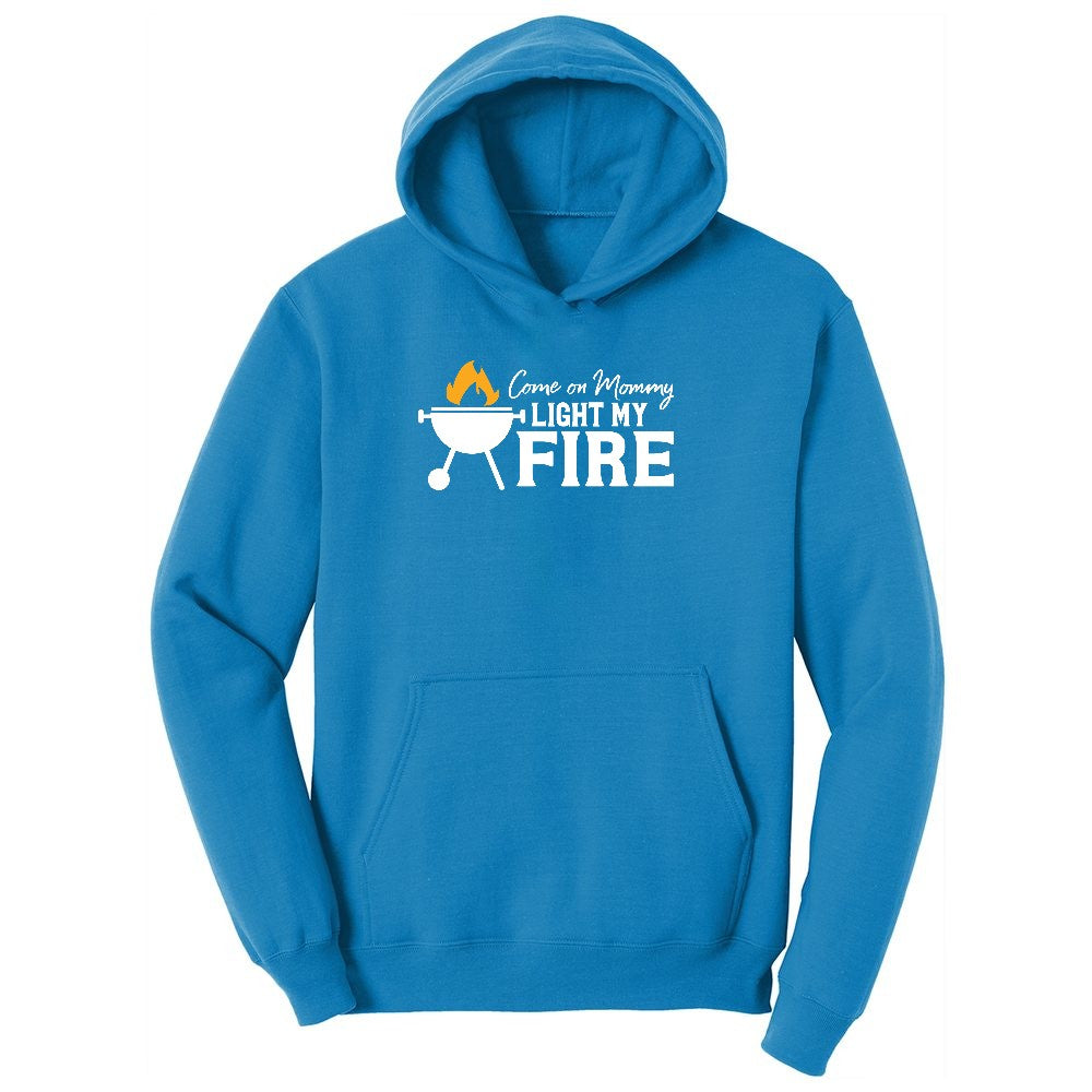 Come On Mommy Light My Fire Youth Hoodie - Sapphire