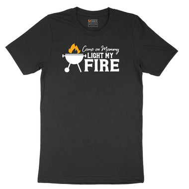 Come On Mommy Light My Fire Youth Short Sleeve Tee - Black