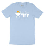 Come On Mommy Light My Fire Youth Short Sleeve Tee - Light Blue