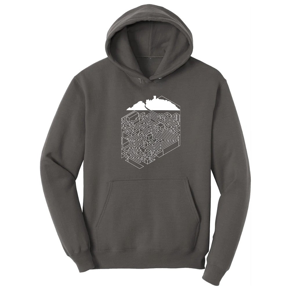 Cube Castle Maze Maze Hoodie - Charcoal