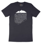 Cube Castle Maze Maze Short Sleeve Tee - Deep Navy