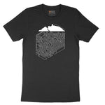Cube Castle Maze Maze Short Sleeve Tee - Jet Black