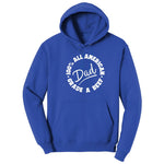 Dad 100% All American Grade A Beef Hoodie - True Royal
