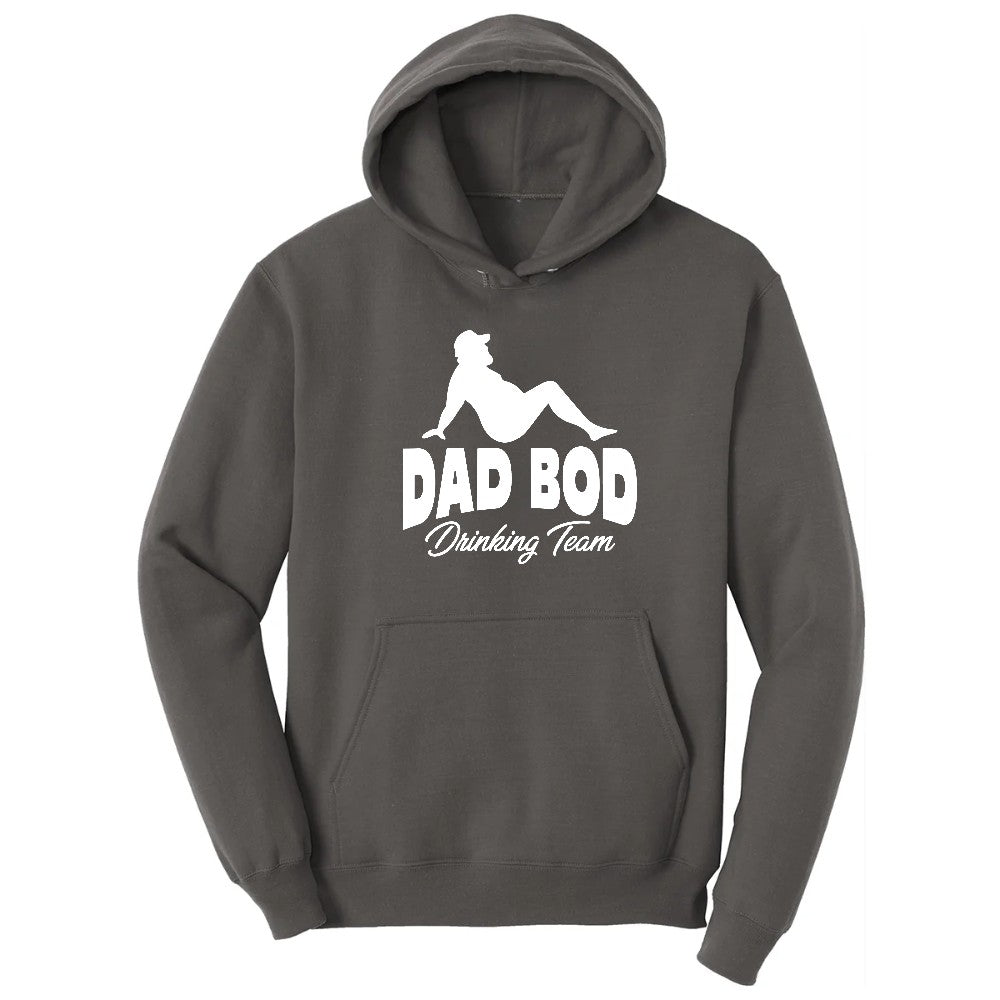 Dad Bod Drinking Hoodie - Charcoal