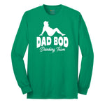 Dad Bod Drinking Long Sleeve Tee - Kelly Green