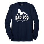 Dad Bod Drinking Long Sleeve Tee - Navy