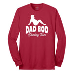 Dad Bod Drinking Long Sleeve Tee - Red