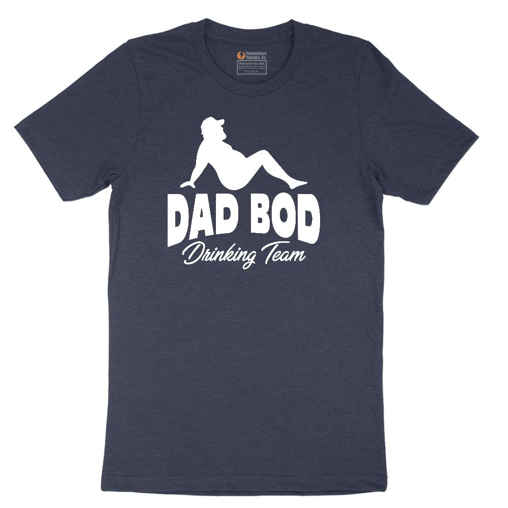 Dad Bod Drinking Short Sleeve Tee - Heather Navy