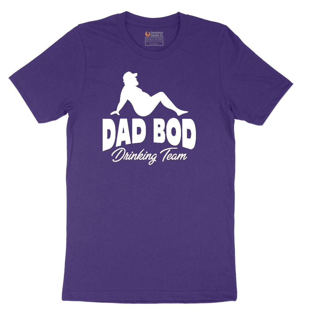 Dad Bod Drinking Short Sleeve Tee - Team Purple