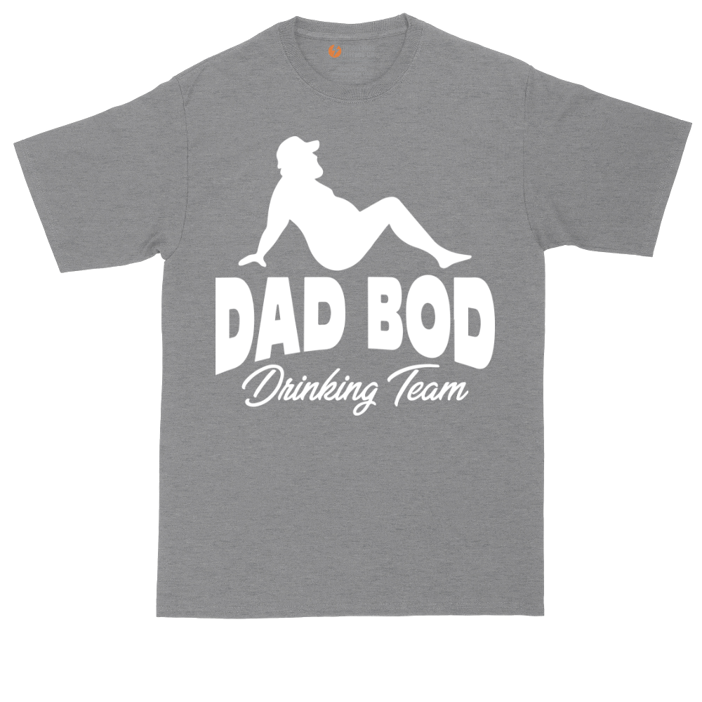 Dad Bod Drinking Team tall t-shirt for men in Athletic Heather