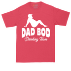 Dad Bod Drinking Team tall t-shirt for men in Heather Red