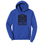 Dad by Day Gamer by Night - Mens & Ladies T-Shirt Hoodie - True Royal