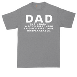 Dad Definition tall t-shirt for men in Athletic Heather