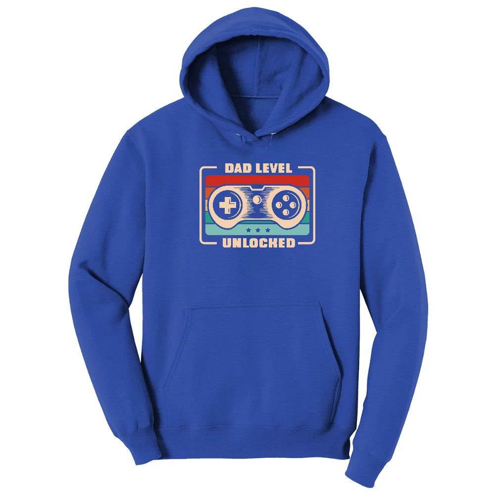 Dad Level Unlocked Hoodie - True Royal