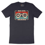 Dad Level Unlocked Short Sleeve Tee - Deep Navy