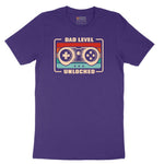 Dad Level Unlocked Short Sleeve Tee - Team Purple