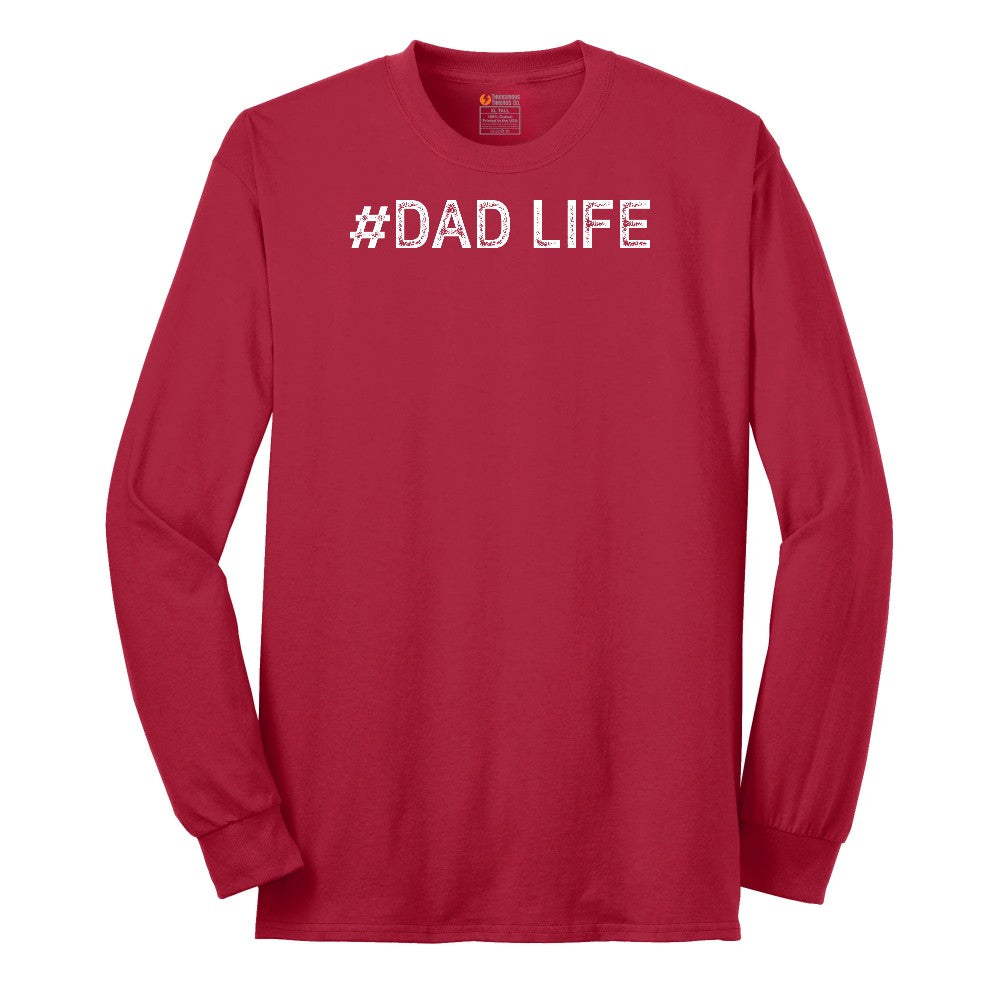 Dad Life Long Sleeve Tee - Red