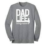 Dad Life Totally Nailed It Long Sleeve Tee - Athletic Grey