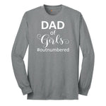 Dad of Girls Long Sleeve Tee - Athletic Grey