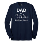 Dad of Girls Long Sleeve Tee - Navy
